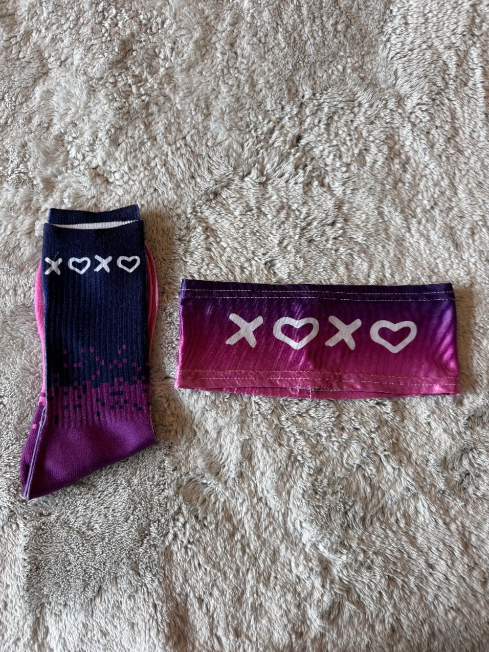 Young Miko socks and headband XOXO